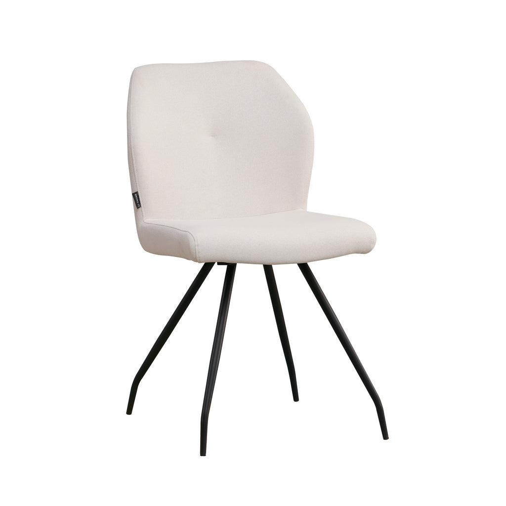 beige | | schwarz Gestell 1R (02) Stuhl | Bezug — Kyra | Naber